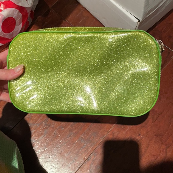 SOLD OUT! Stoney Clover Small Green Glitter Pouch - Picture 5 of 5